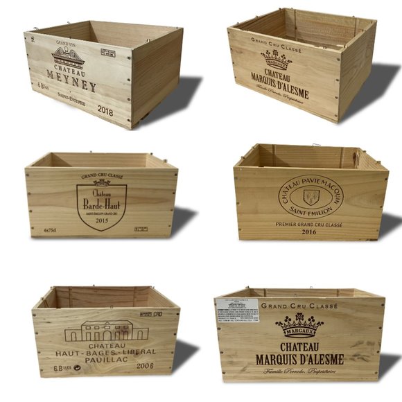 Wood box, Wine crate, wood crate, wooden wine crate - Picture 7 of 12